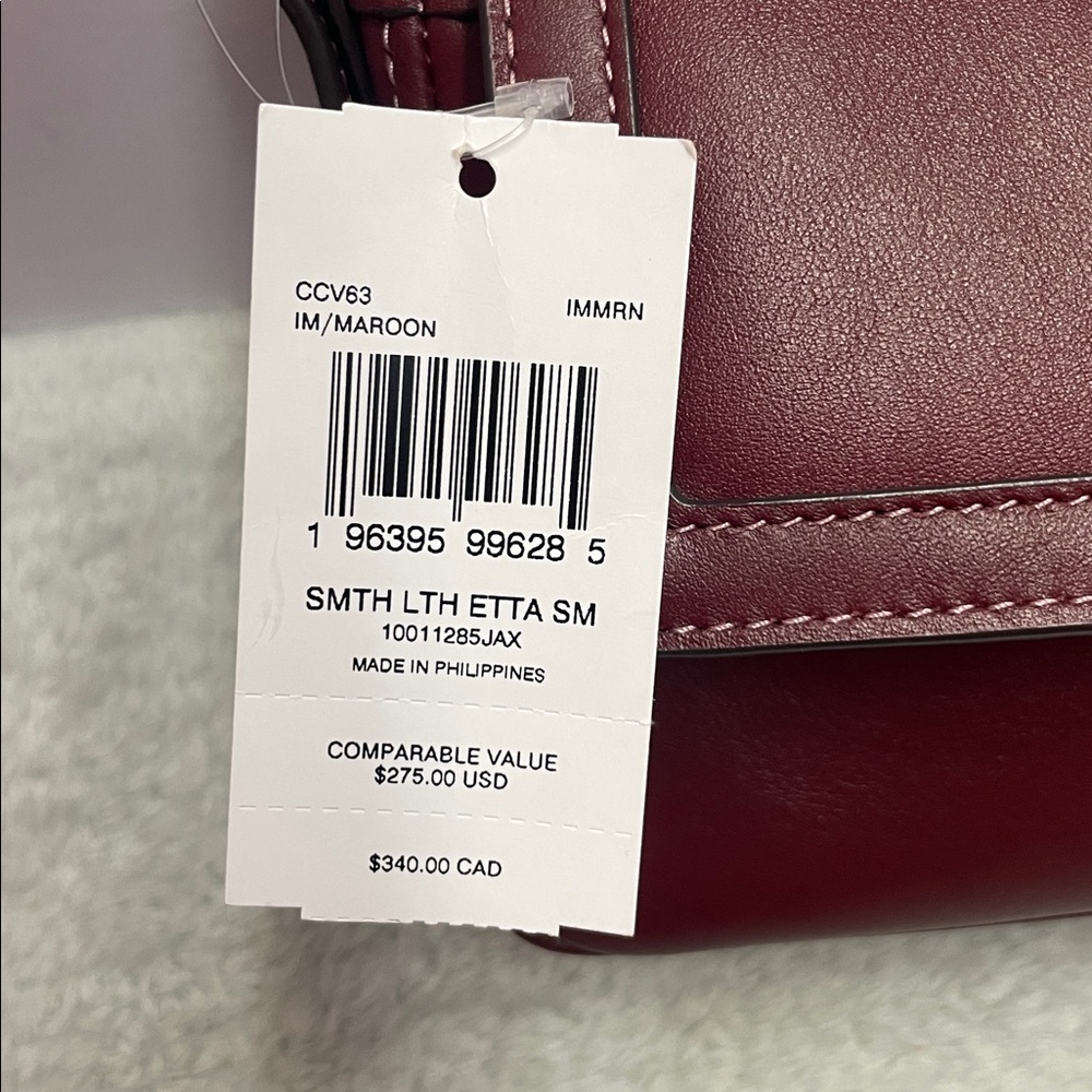 NWT Coach ‘Etta’ Small Leather Shoulder Bag - Picture 3 of 17